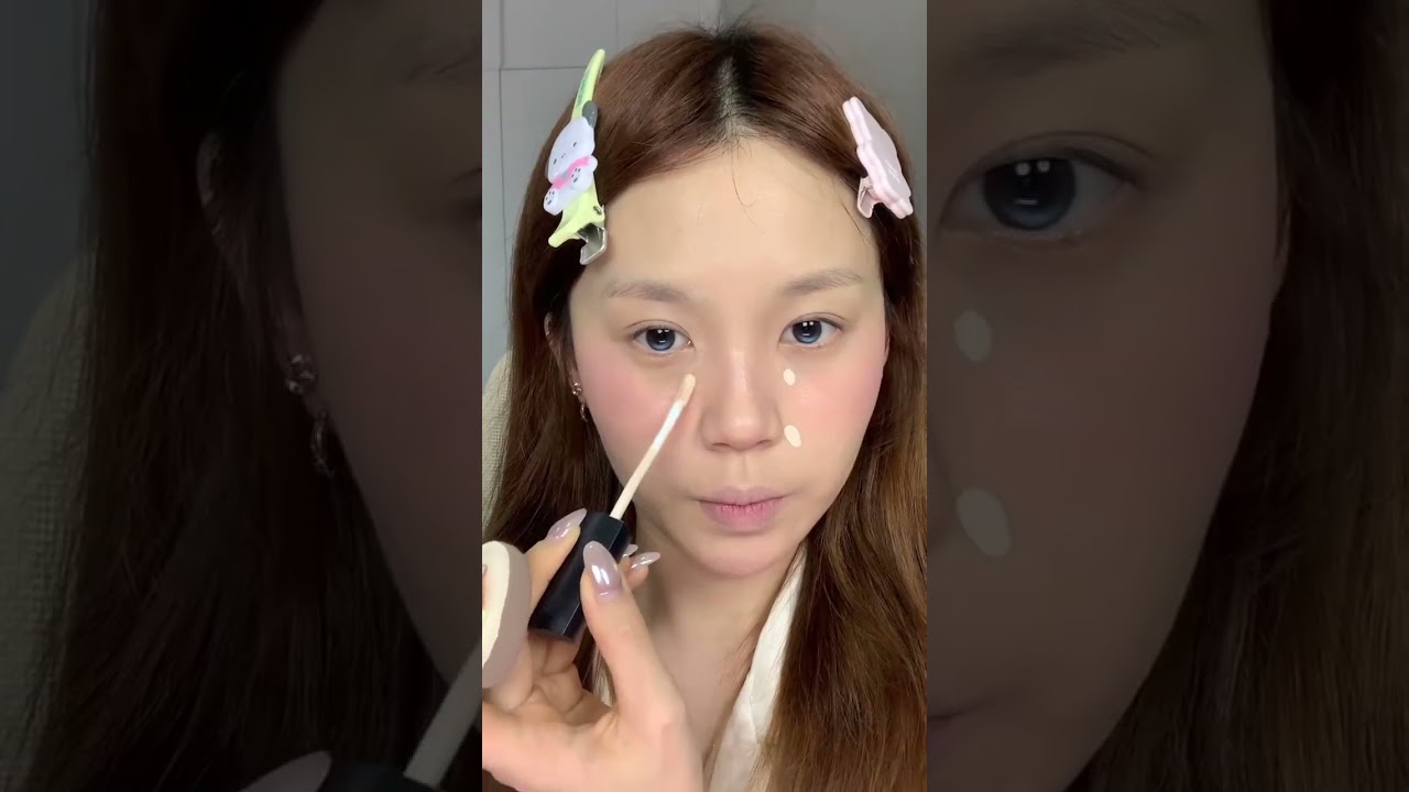 Light face five senses round and dull Korean Asian makeup that doesn t pick modeling #Pink