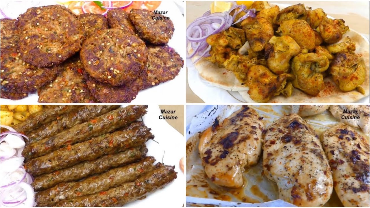 4 Different Kabab Recipes Ramadan/ Iftar Special چهارنوع کباب متفاوت مخصوص رمضان