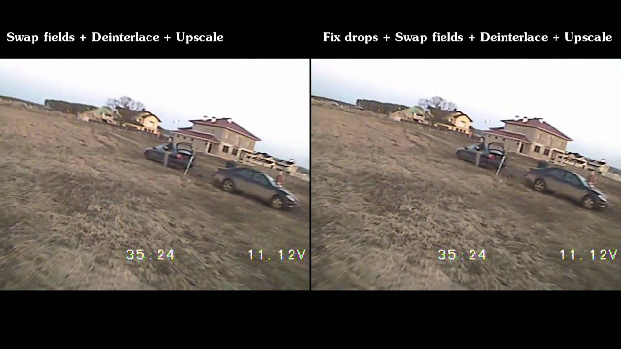 Script to deinterlace, upcale & fix dropped frames for interlaced PAL and NTSC video
