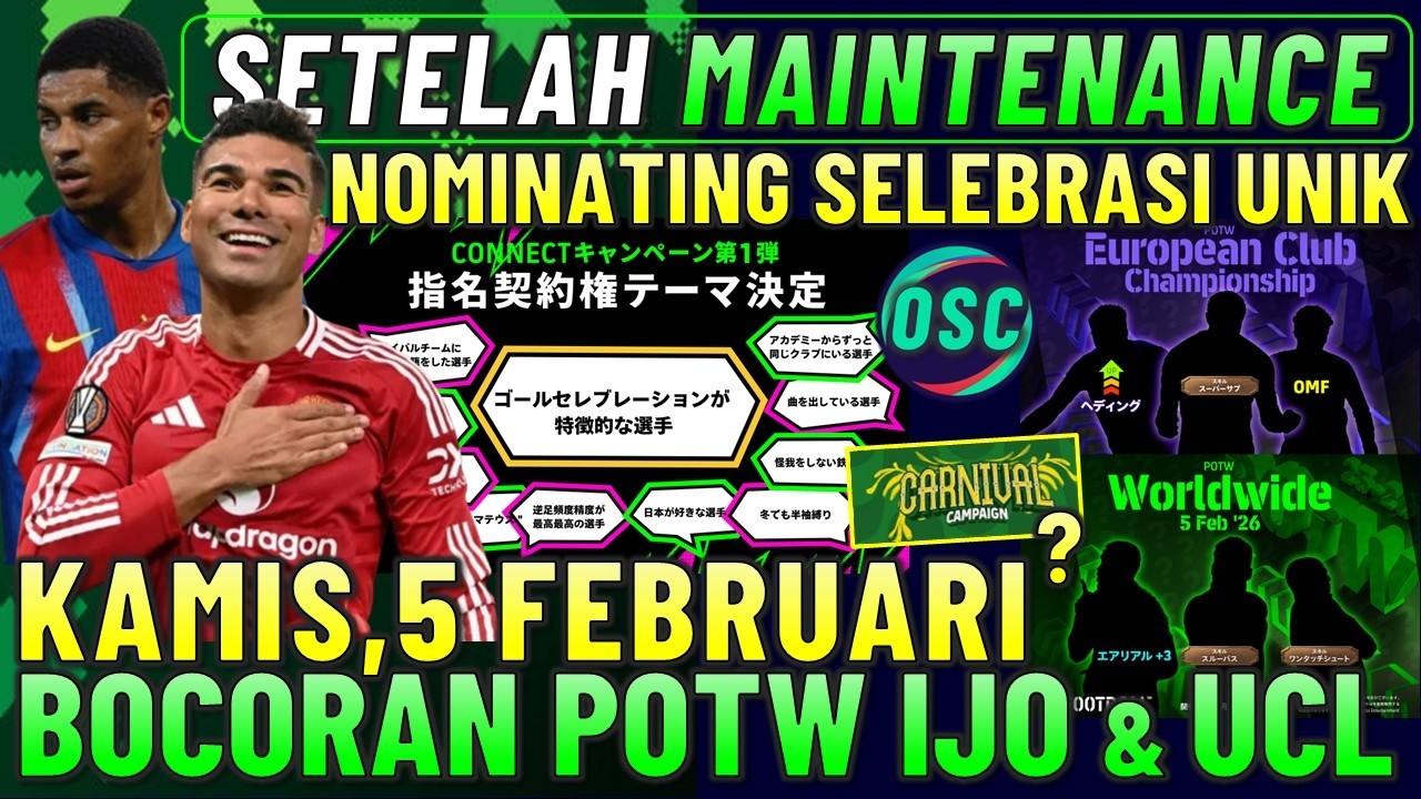 WOW NOMINATING SELEBRASI UNIK !! SETELAH MAINTENANCE 5 FEBRUARI, UPDATE V5.3.0 & BOCORAN POTW UCL.