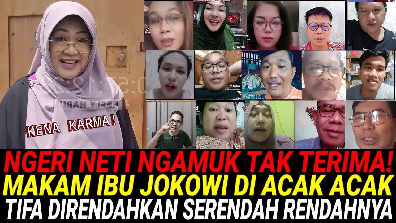 NGERI GERAKAN AKSI KECAM MASAL DARI NETIZEN UNTUK TIFA DKK YANG OBRAK ABRIK MAKAM IBU JOKOWI