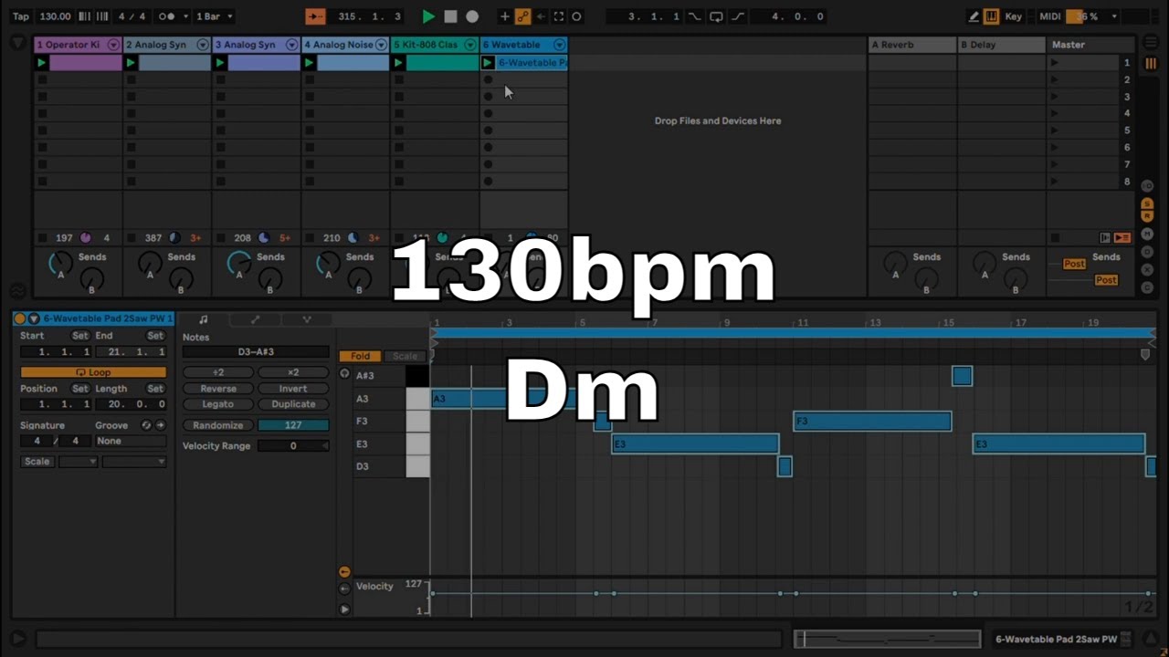 Melodic Techno | Ableton Live | Workflow & Live Act | 140423