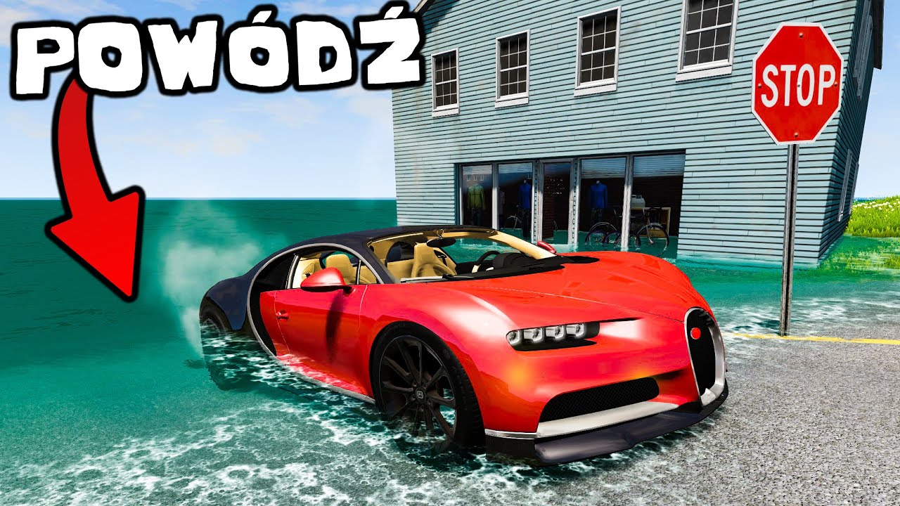 ❄️ GONI MNIE POWÓDŹ I POLICJA!? | BeamNG Drive |