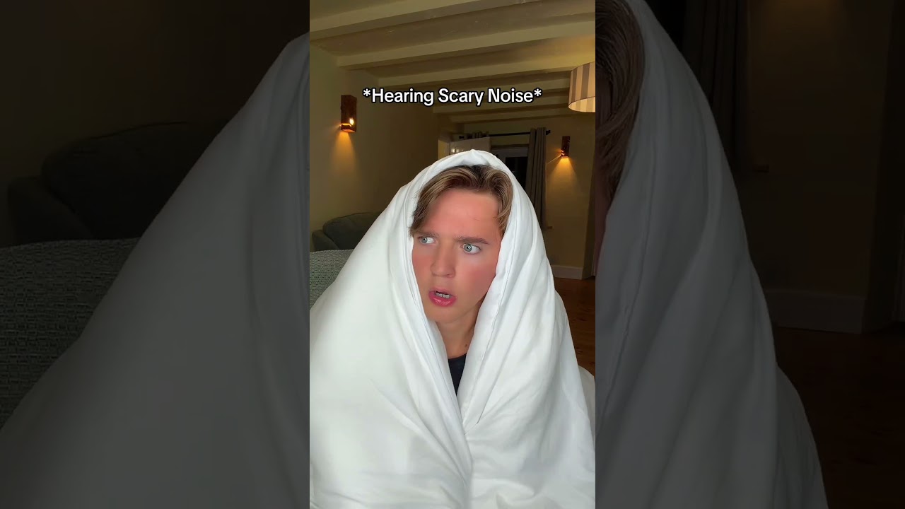 When you watch a scary movie 😳😳