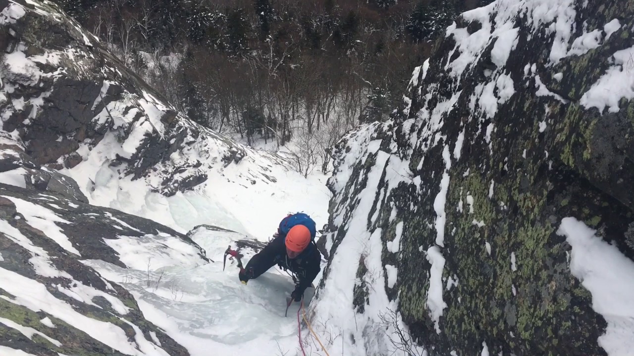Cinema Gully to Cauliflower Gully, Mount Willard | Crawford Notch Ice Climbing
