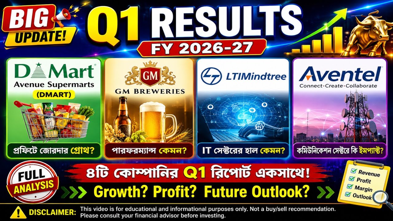Q1 Results Are Here! 🚨 DMart | GM Breweries | LTIM | Aventel | Full Q1 Analysis FY26-27