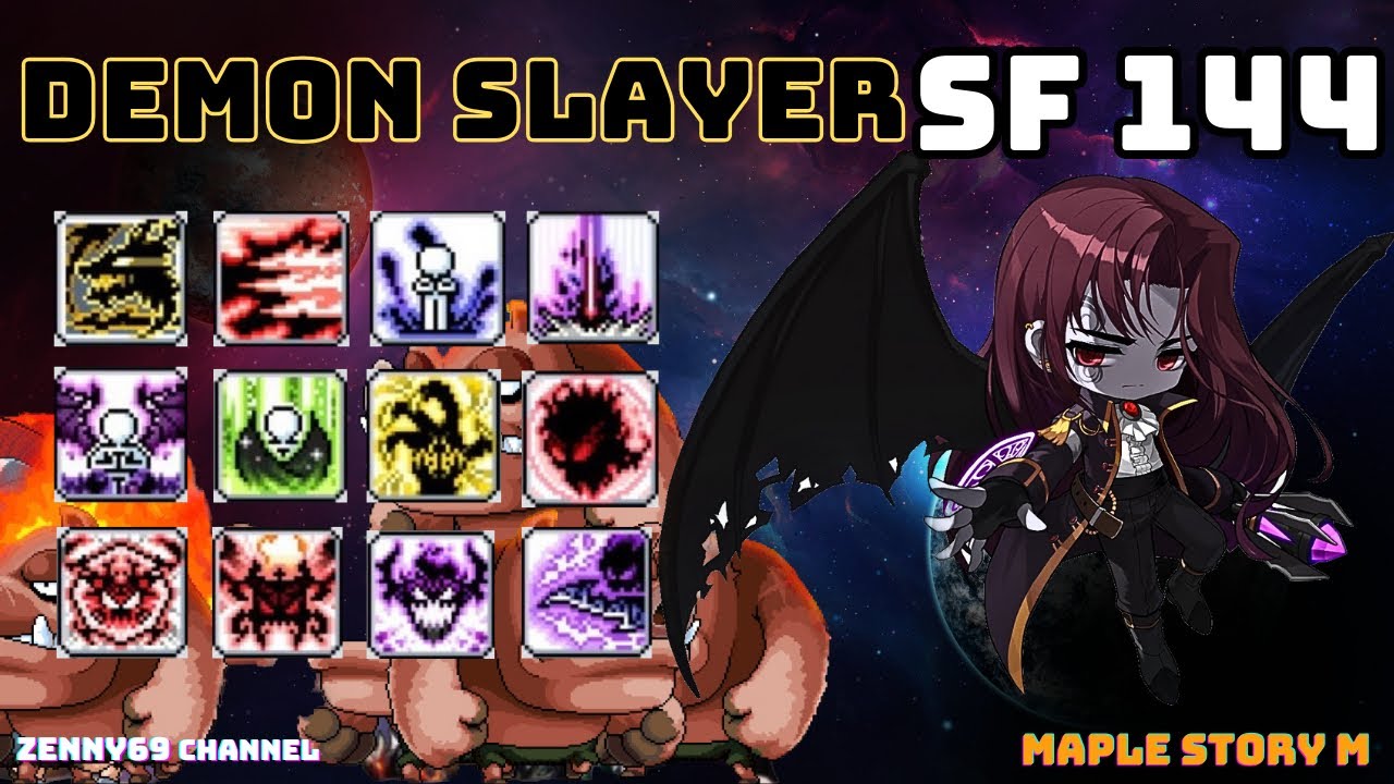 MapleStory M : Demon Slayer นักรบอสูร with SF 144 [ NO PET ]