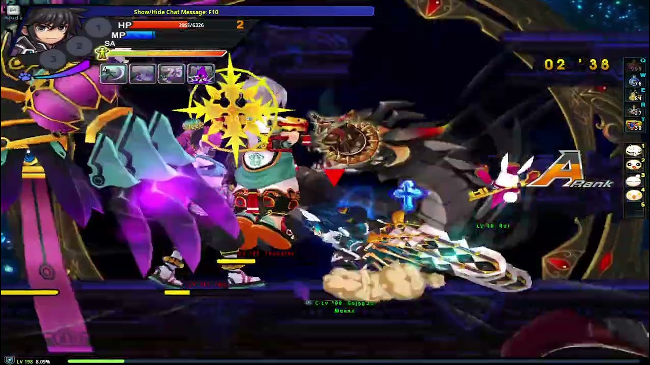 Grand Chase Classic Wizard's Labyrinth Stage 24 l Sieghart solo run l 132% EXP bonus