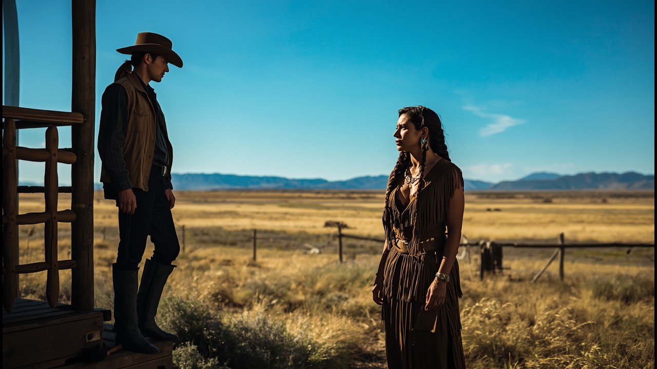 Native Woman Knocked on the Door for Work — What the Lonely Cowboy Saw Left Him Stunned…