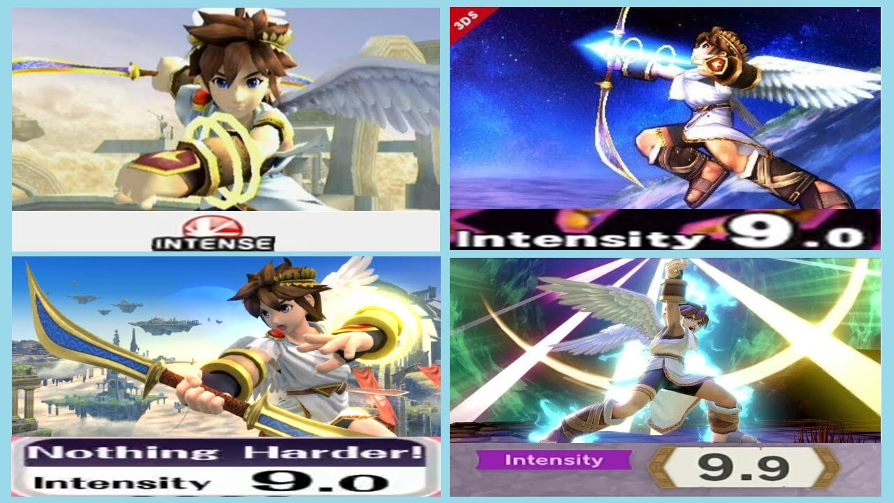 All Super Smash Bros. Classic Modes (Brawl to Ultimate) with Pit (Hardest Difficulty)
