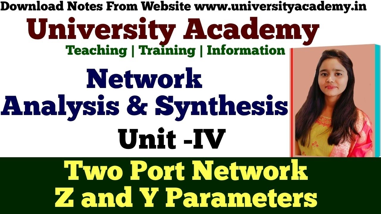 NAS31: Two Port Network: Parameters And Examples | Z and Y Parameters of Two Port Network