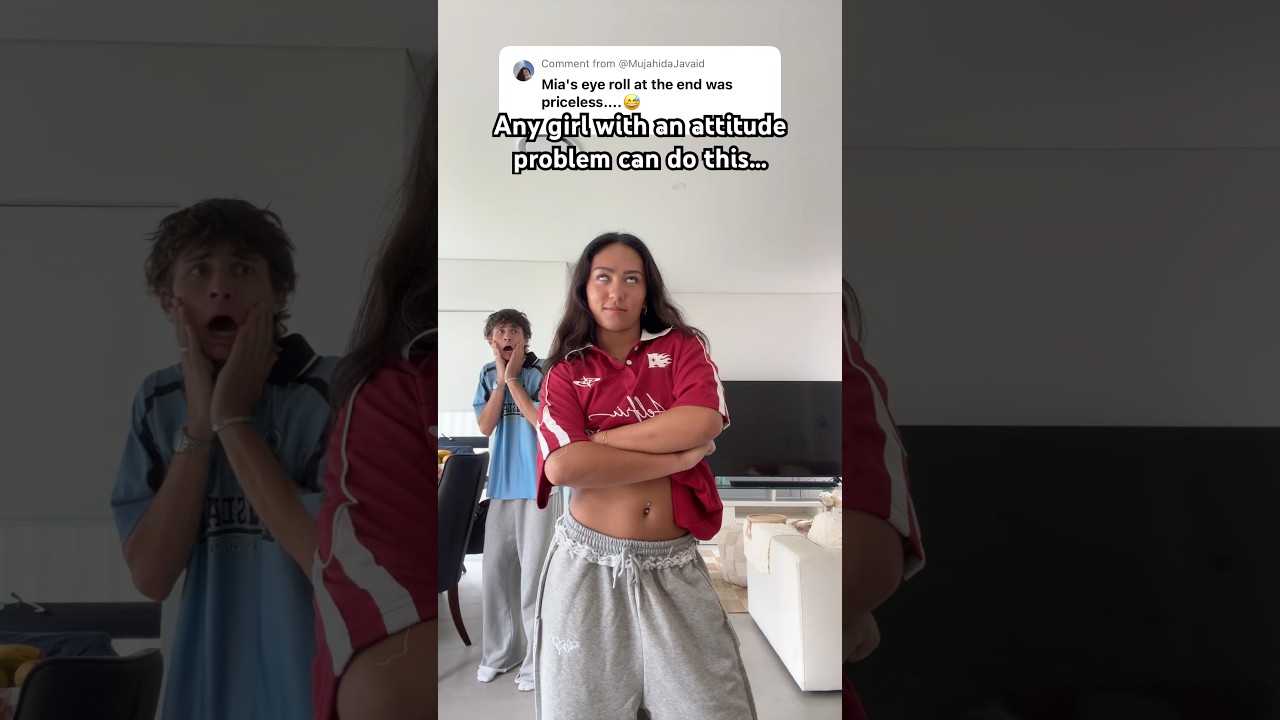 DOES MIA HAVE AN ATTITUDE PROBLEM? 🙄😳😰 #shorts #couple