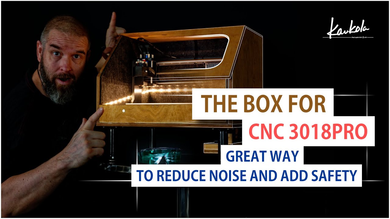 How to make a box with lights and ventilation for CNC 3018 PRO router.