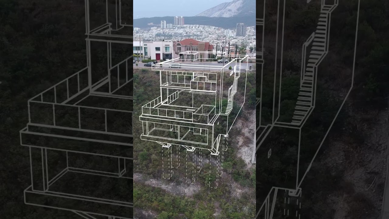 construccion casa en terreno inclinado 😏