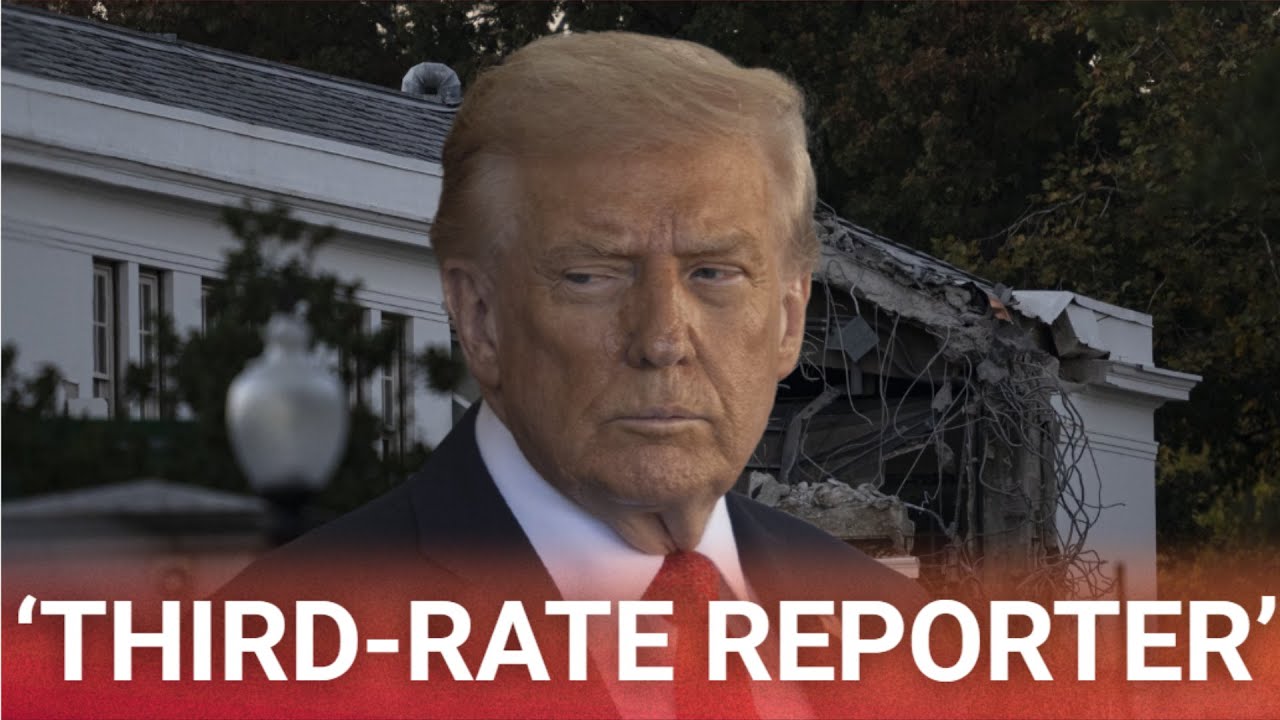 Enraged Donald Trump eviscerates 'third-rate' reporter after ballroom question