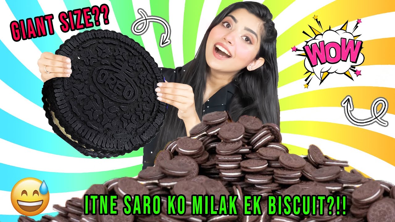 Готовим ГИГАНТСКОЕ печенье OREO дома!! | Тестирование 5-минутных поделок из гигантской еды | Рамь...