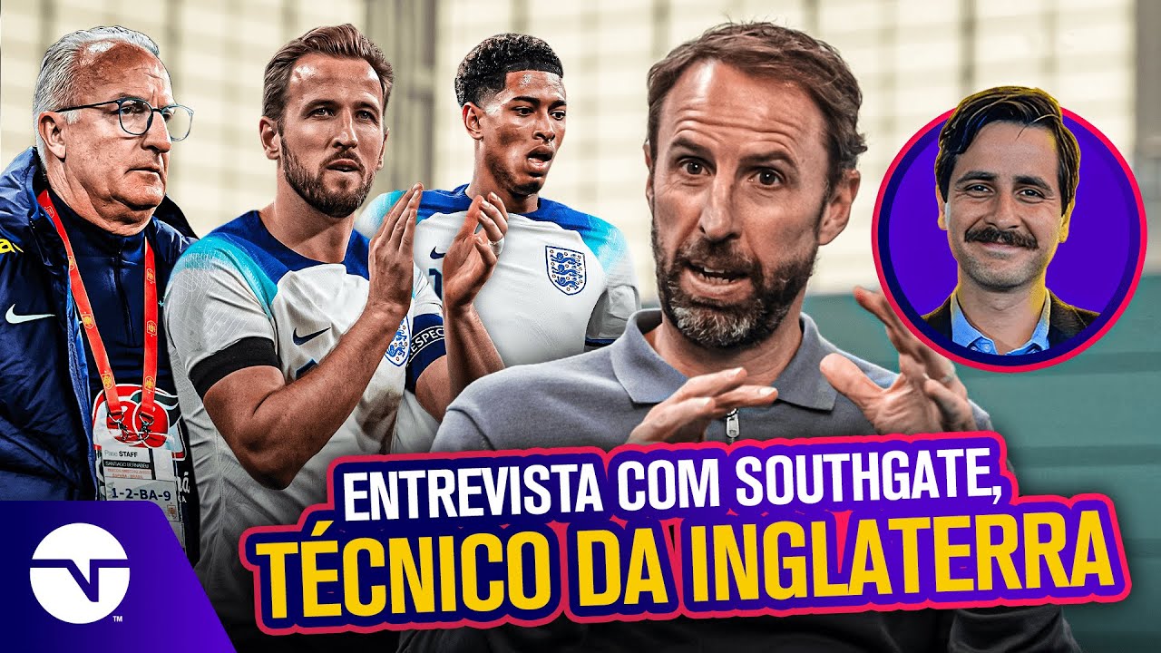 SOUTHGATE DIZ QUE SE SURPREENDEU COM O BRASIL DE DORIVAL JR. E FALA SOBRE EXPECTATIVAS PRA EURO 2024
