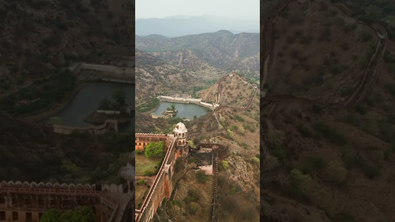 Jaigarh Fort, located atop the Aravalli hills in Rajasthan, India,