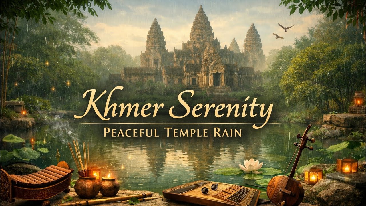 Khmer Serenity | PEACEFUL TEMPLE RAIN | SARETH-CALM