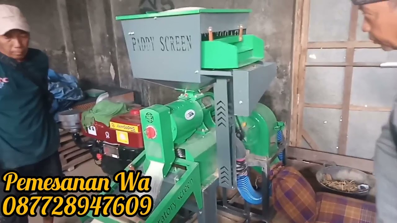 Giling padi modern Tanpa Scam Tipe Terbaru KD 620PRO Di Lengkapi 2 Vibrator Ayakan padi dn beras.