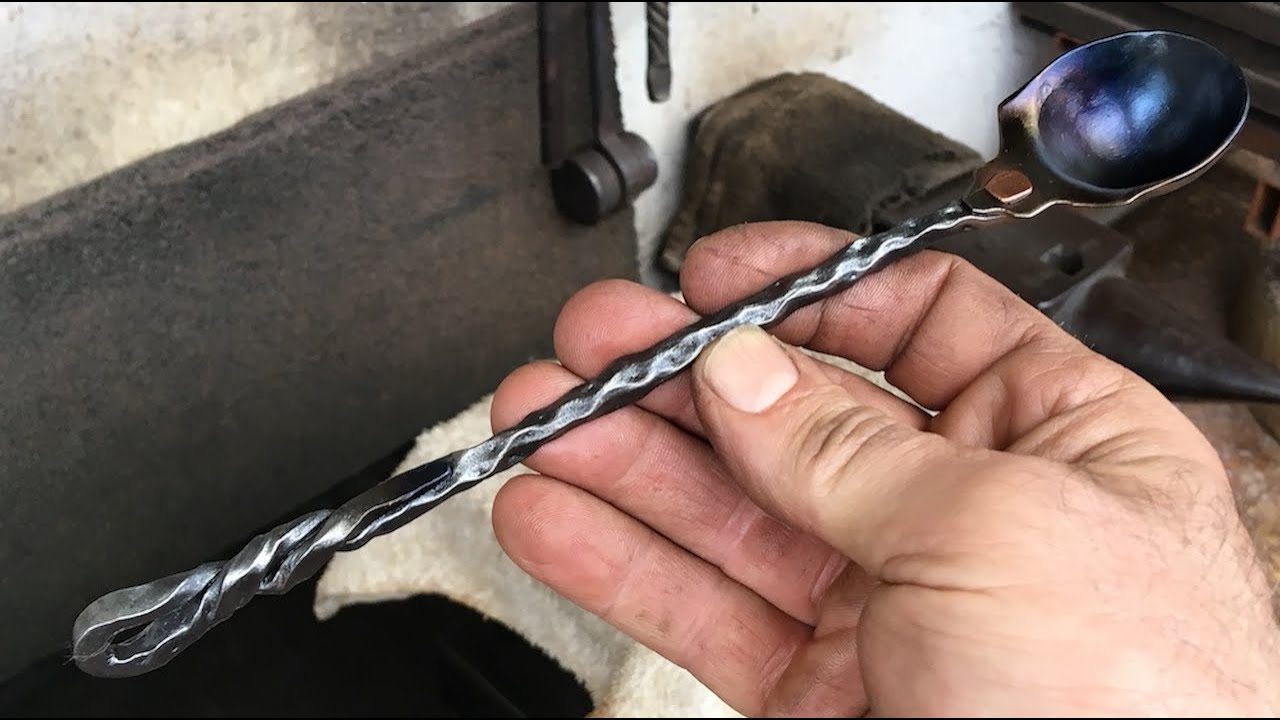 Weathered Rebar Coffee Scoop / Spoon - GS Tongs