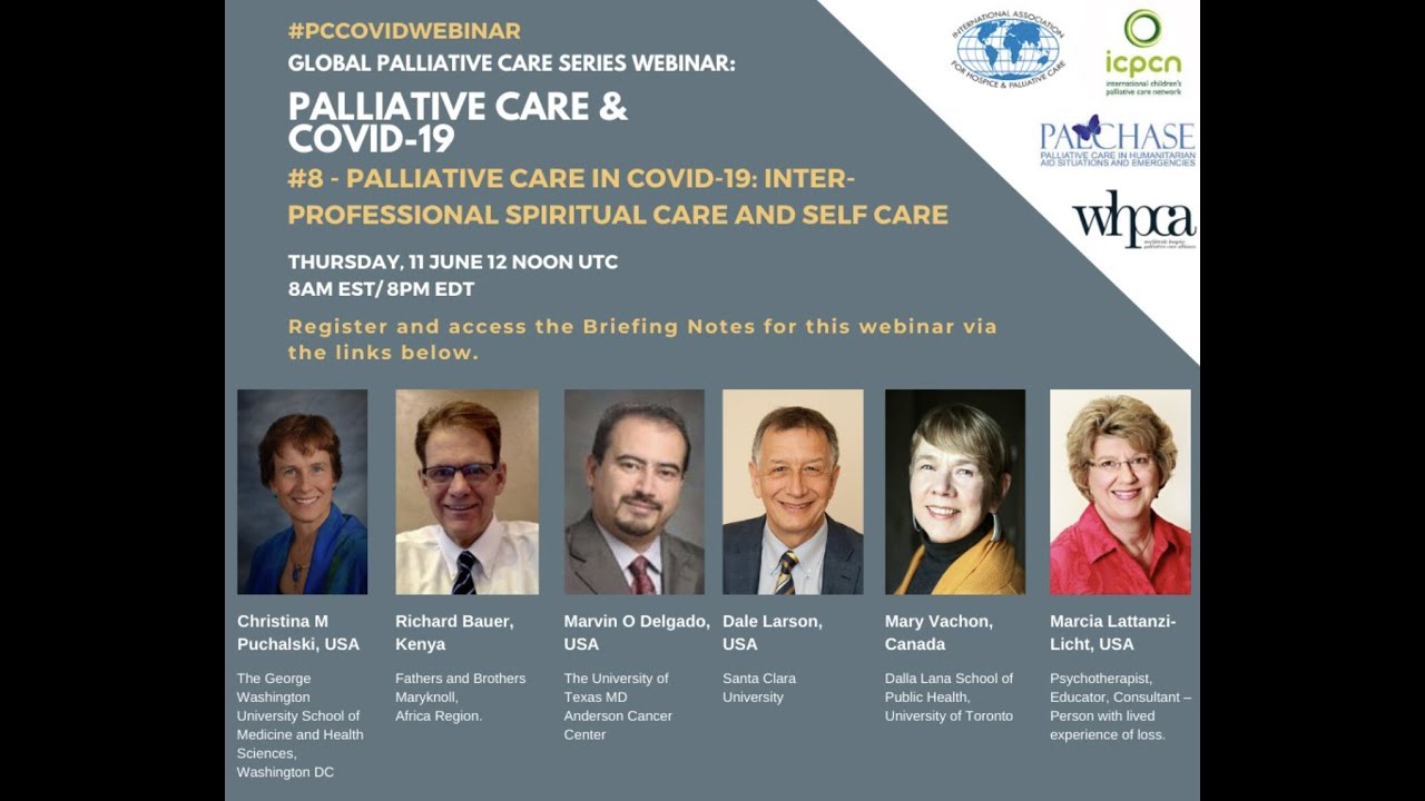 Global Palliative Care Series webinar 11 June: Inter-professional spiritual care and self care