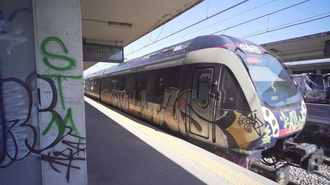 Italy, Naples, train ride from Poggioreale to Volla