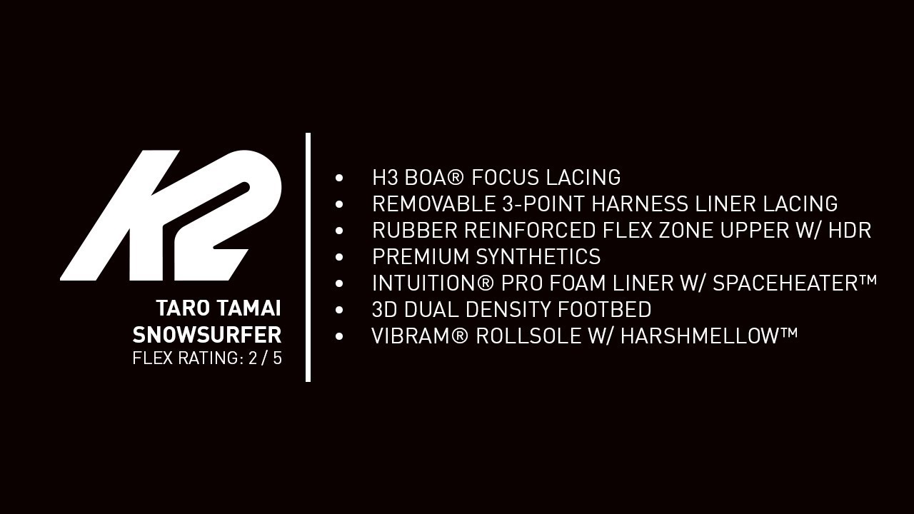 K2 Taro Tamai Snowsurfer Boot | 2020 Snowboard Boots