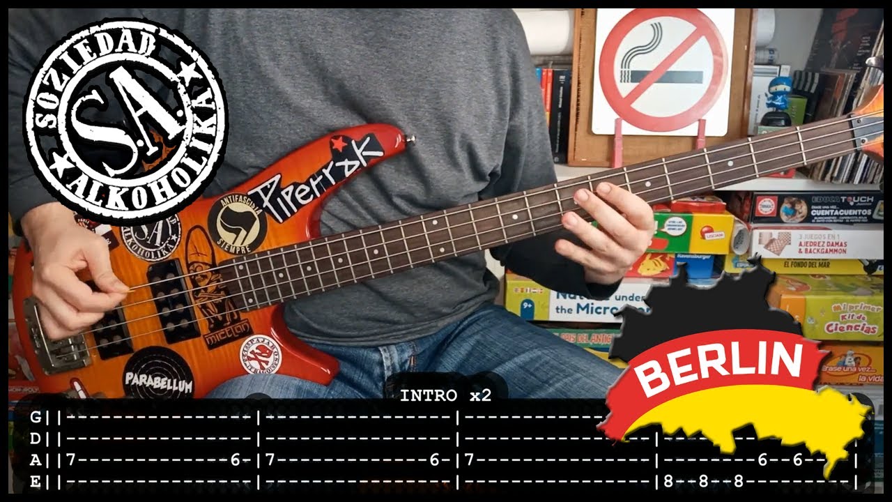 SOZIEDAD ALKOHOLIKA - Nos vimos en Berlín (BASS TABS) [lyrics + PDF]