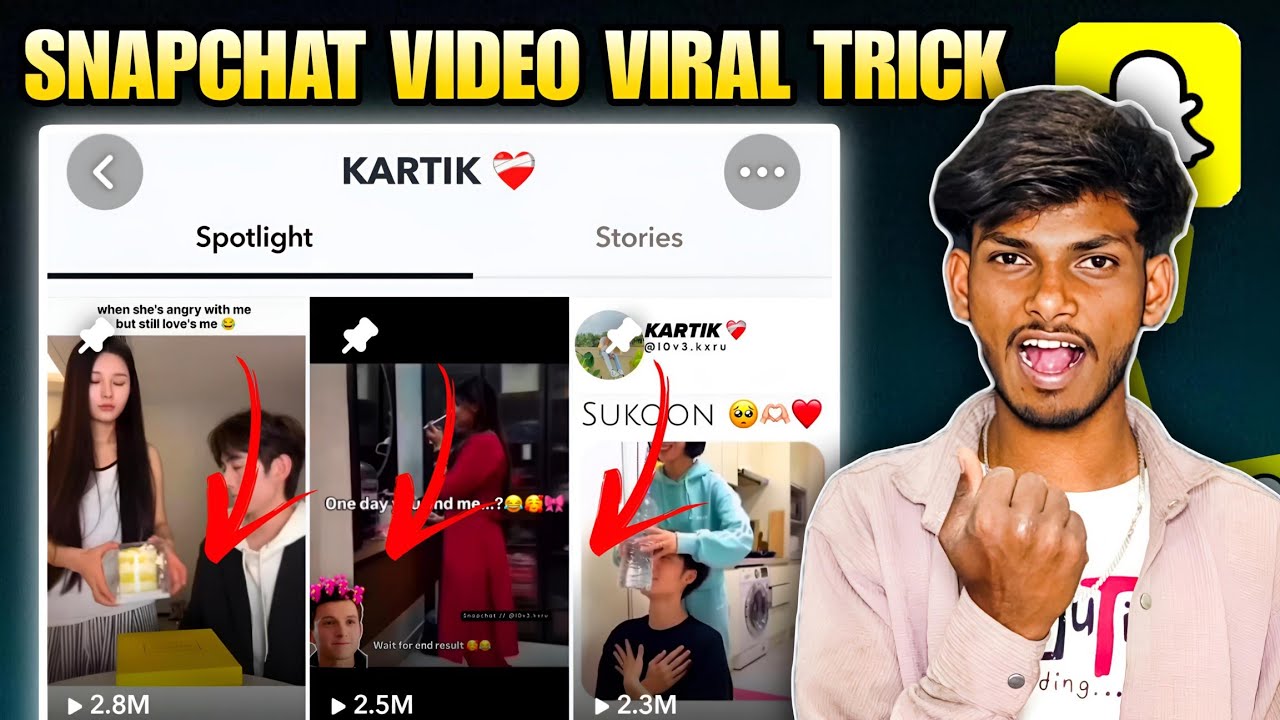 🔥Snapchat Video Viral Trick! Snapchat Viral Trick! Snapchat Spotlight Video Viral करना सीखे