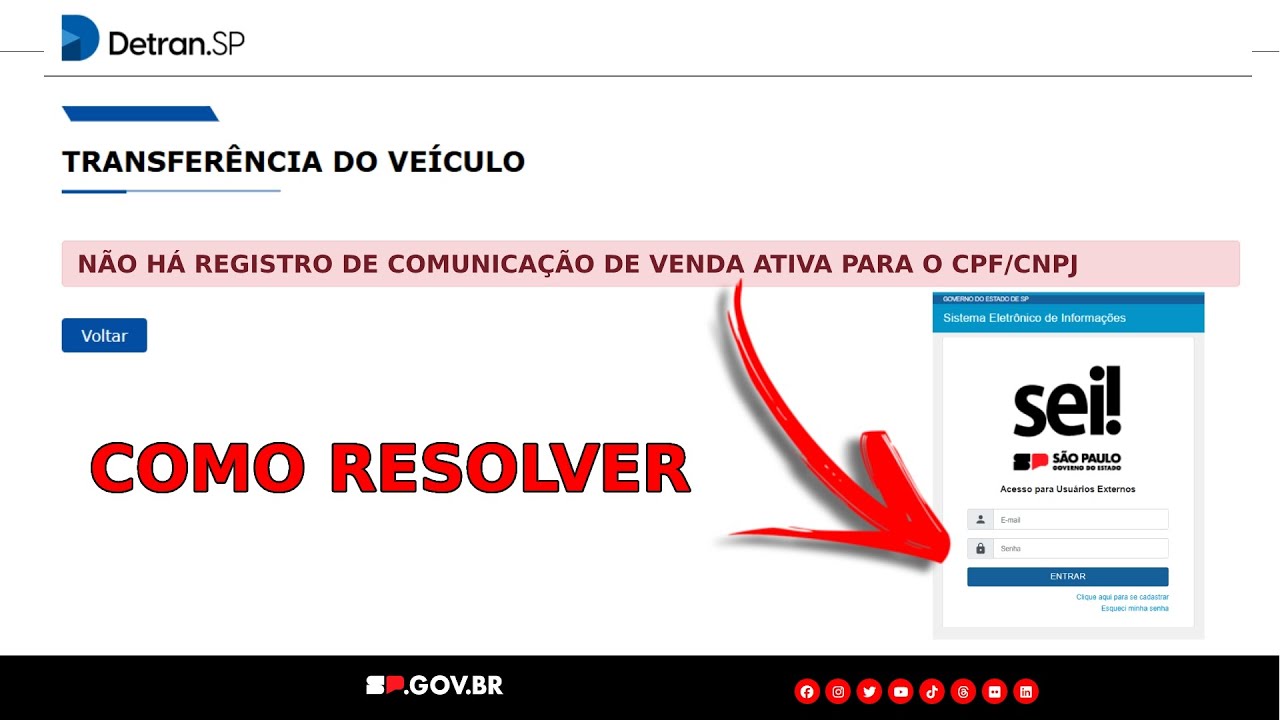 NÃO CONSTA REGISTRO DE COMUNICAÇÃO DE VENDA ATIVA - COMO RESOLVER