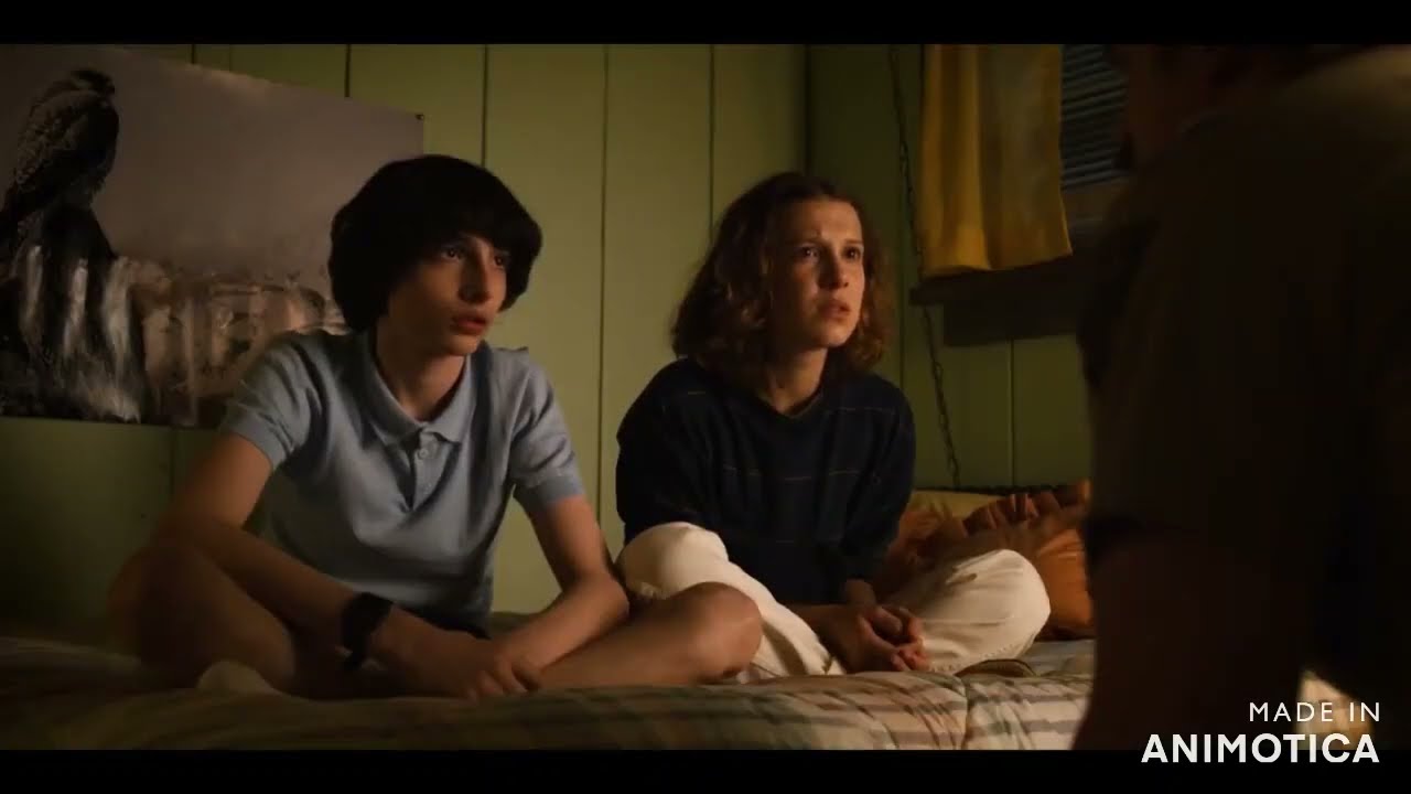 Hopper plays Running up that Hill for Eleven and Mike