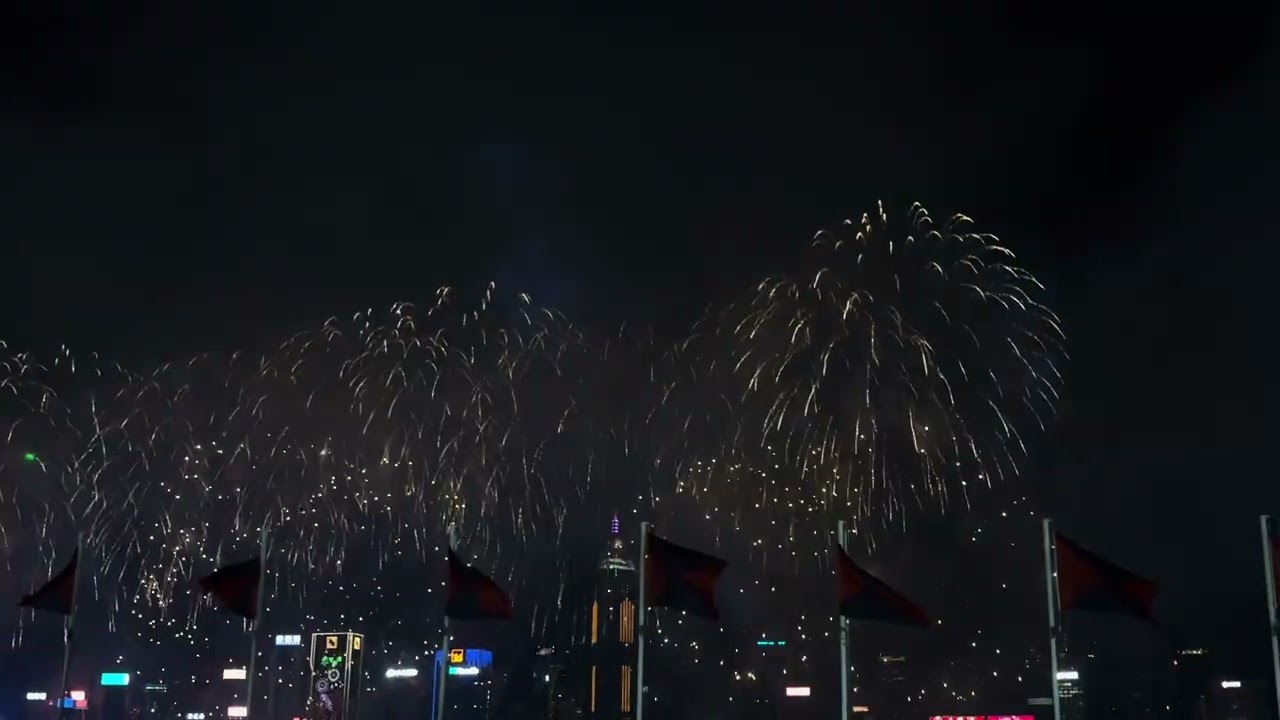 Hong Kong Lunar New Year 🧧 Fireworks 🎆 Part 1