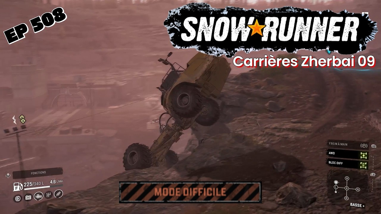 #SnowRunnerQC (Carrières Zherbai 09). Échec et mat. La carrière d'argent a gagné. Lol ;) «2ᵉ essai»