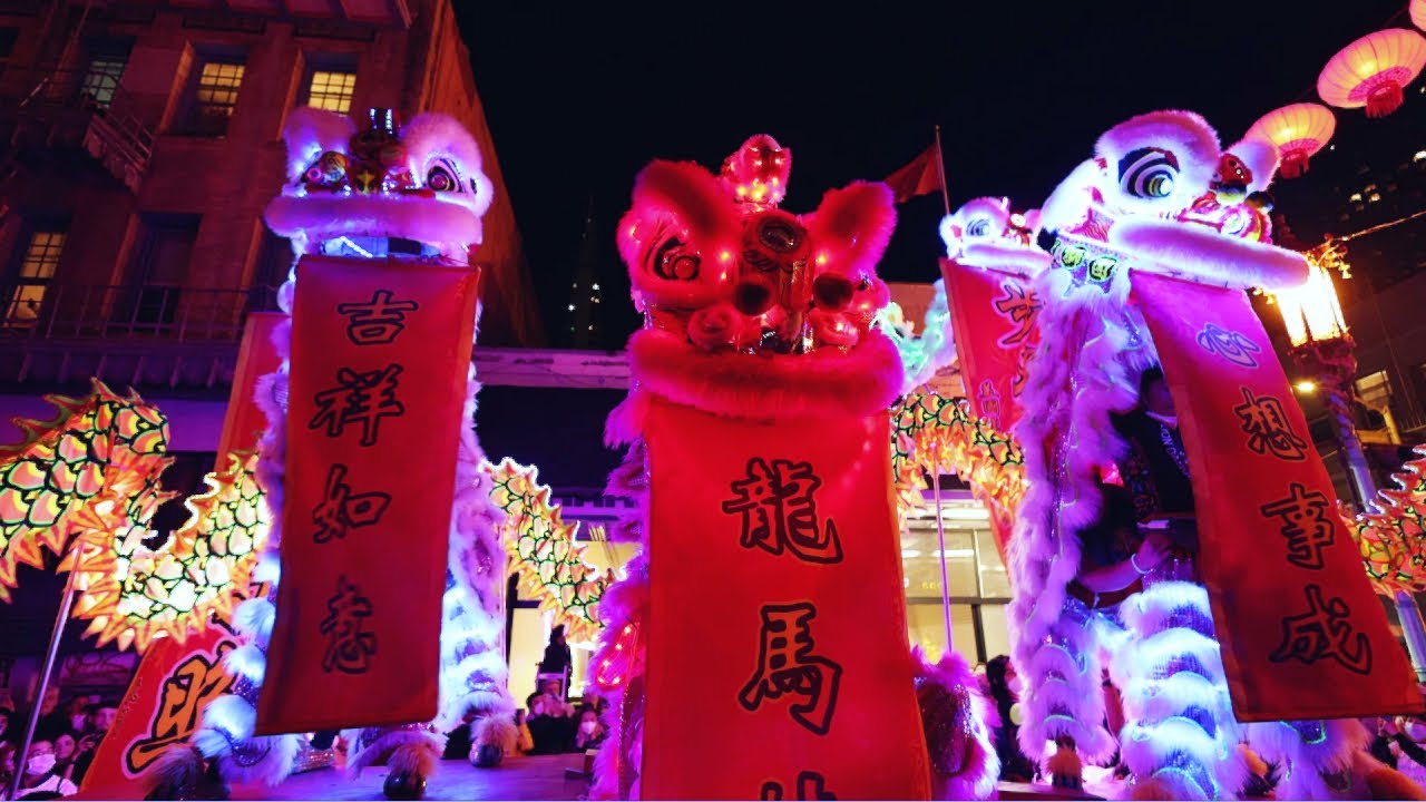 LED LION DANCE AND DRAGON DANCE EXTRAVAGANZA ~ AAPI Heritage Month Kickoff San Francisco Chinatown