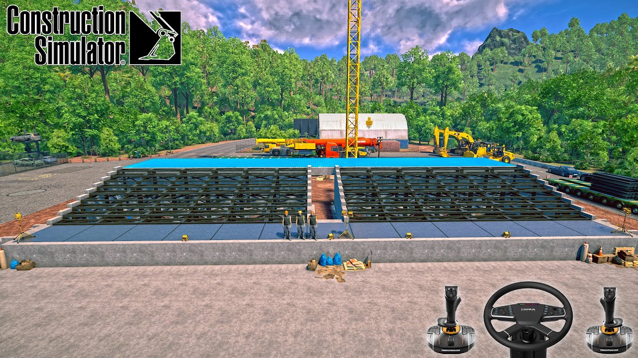 🔴Construction Simulator CANLI YAYIN - Ekiple Yeni Kontrata Başlıyor Temel Kazıyoruz #canlı