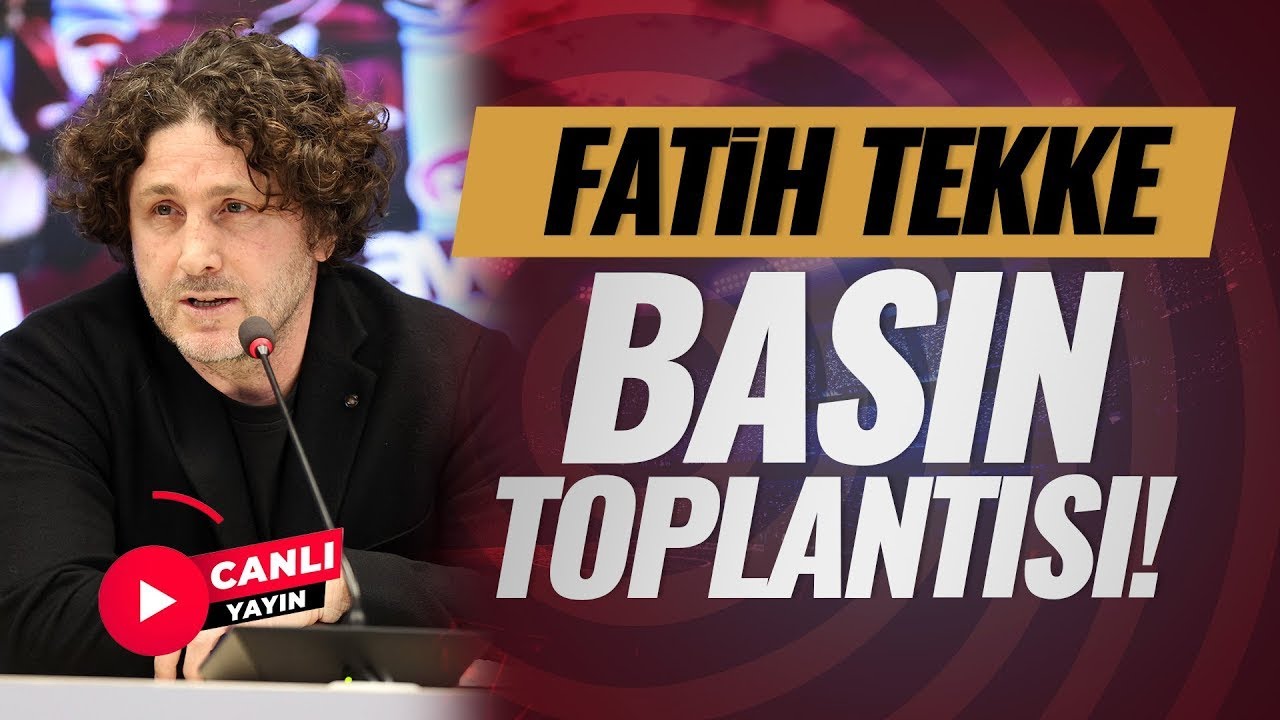 Fatih Tekke Basın Toplantısı | Samsunspor 0 - 3 Trabzonspor | CANLI YAYIN