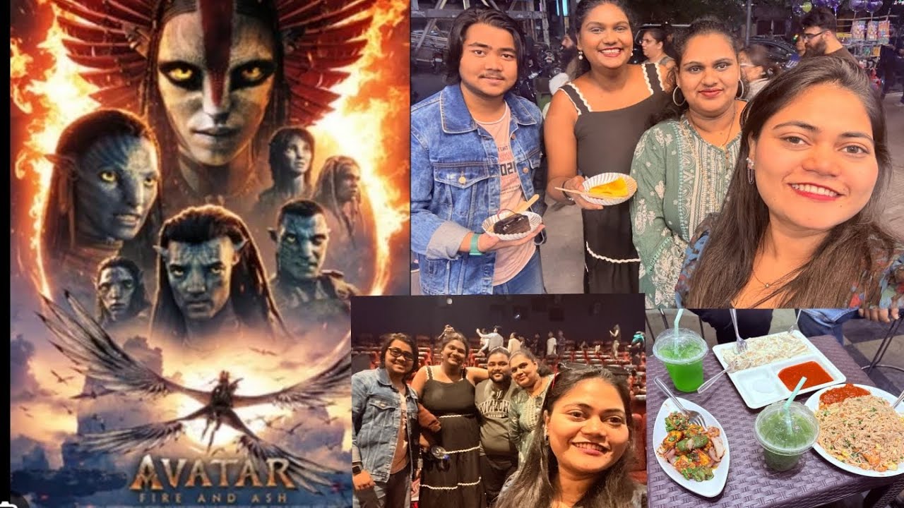 Avatar Ash and fire movie dekhne gaye hum late night 🥶🔥