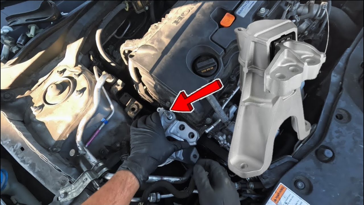Как заменить опору двигателя на Honda Civic 2016, 2017, 2018, 2019, 2020, 2021 годов выпуска