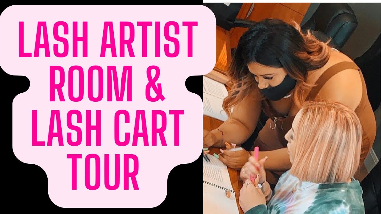LASH ARTIST ROOM TOUR|LASH CART TOUR| LASH TIPS| LASH ARTIST ESSENTIALS