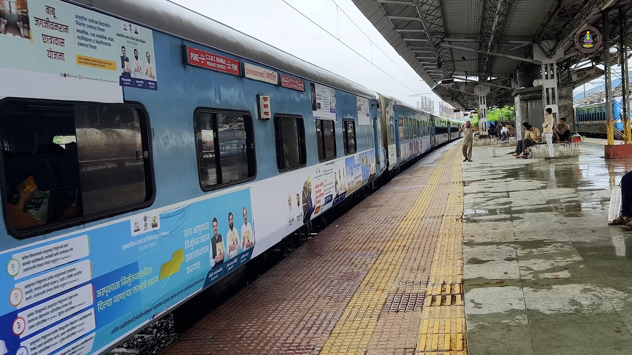 Pragati Express Powerful Departure from Panvel Junction 🚆💨