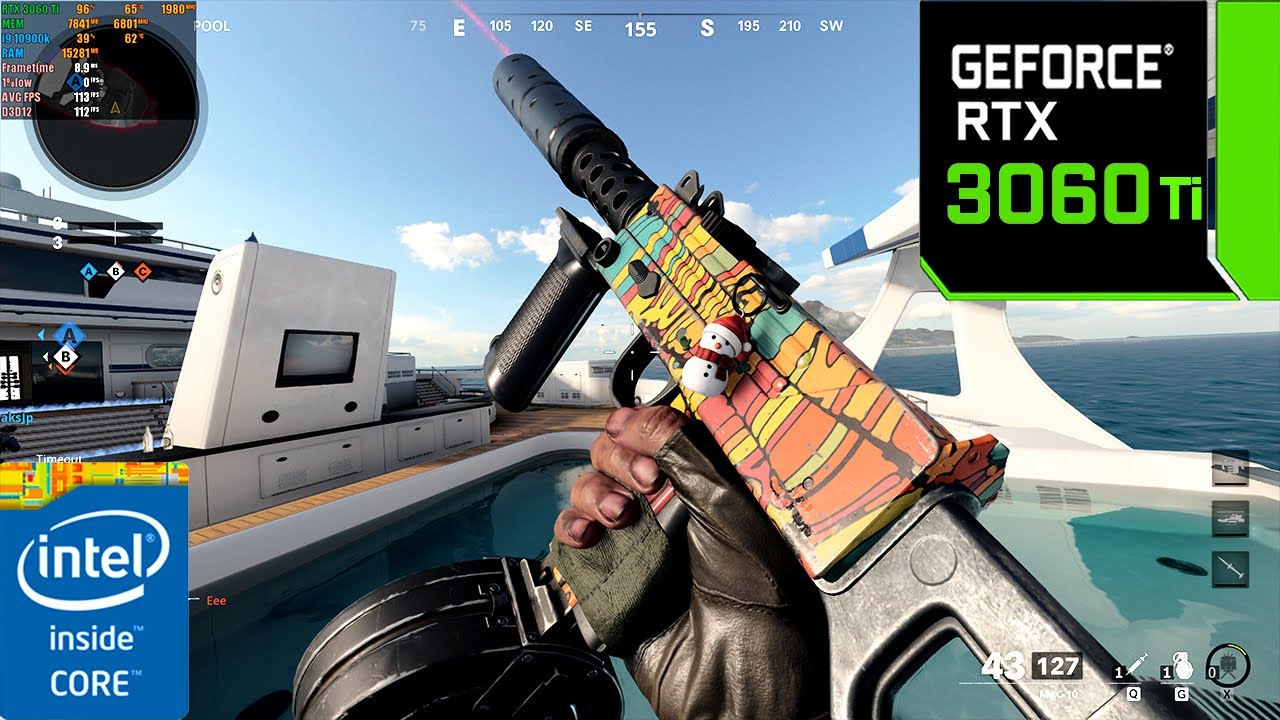 Call of Duty: Black Ops Cold War | RTX 3060 Ti 8GB (4K, максимальные настройки, RTX включен / DLS...