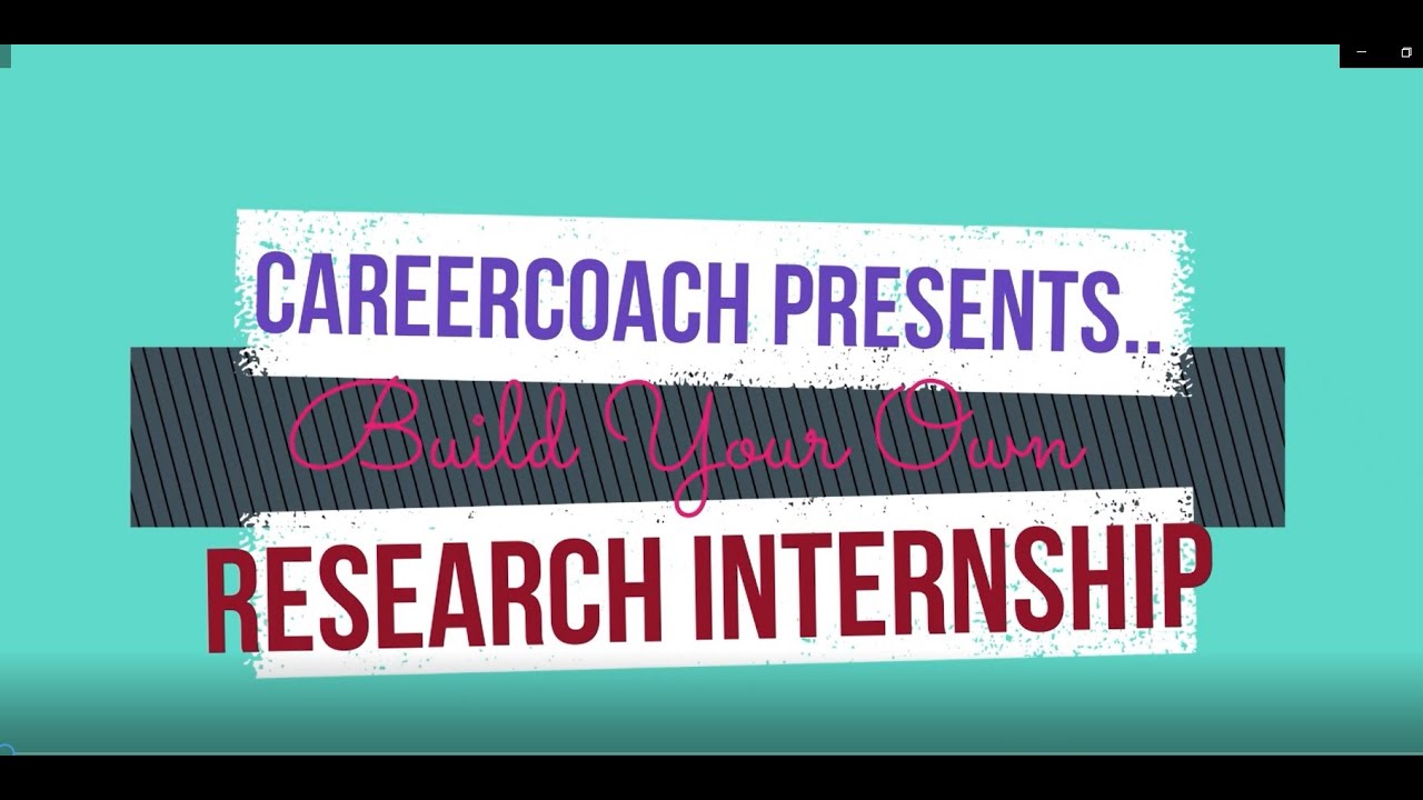 Build Your Own Research Internship in AI in 2020!