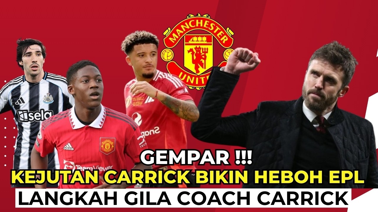 MU Bikin Kejutan‼️🔥 Strategi Berani Carrick Tuai Sorotan Tajam EPL ⚡