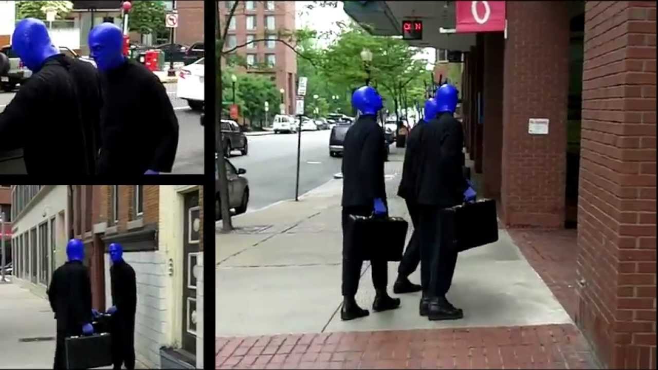 Blue Man Group Sound Hunting in Boston Common