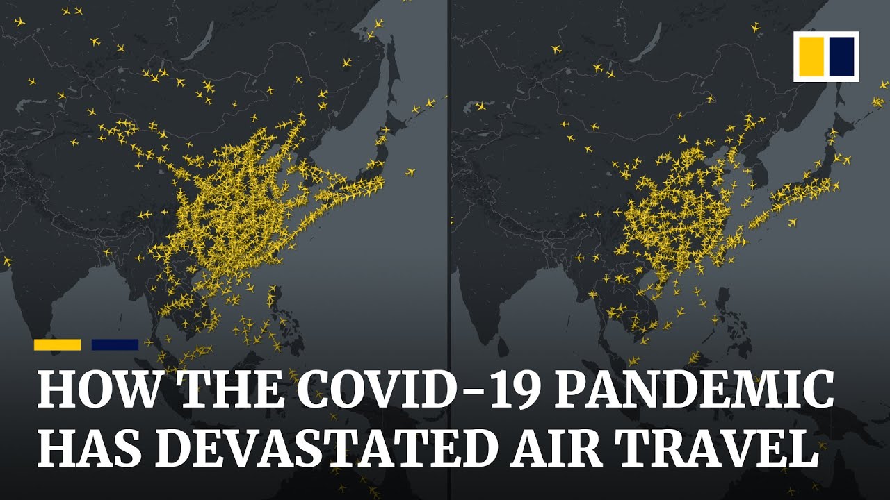 Tracking the massive impact of the Covid-19 pandemic on the world’s airline industry in early 2020