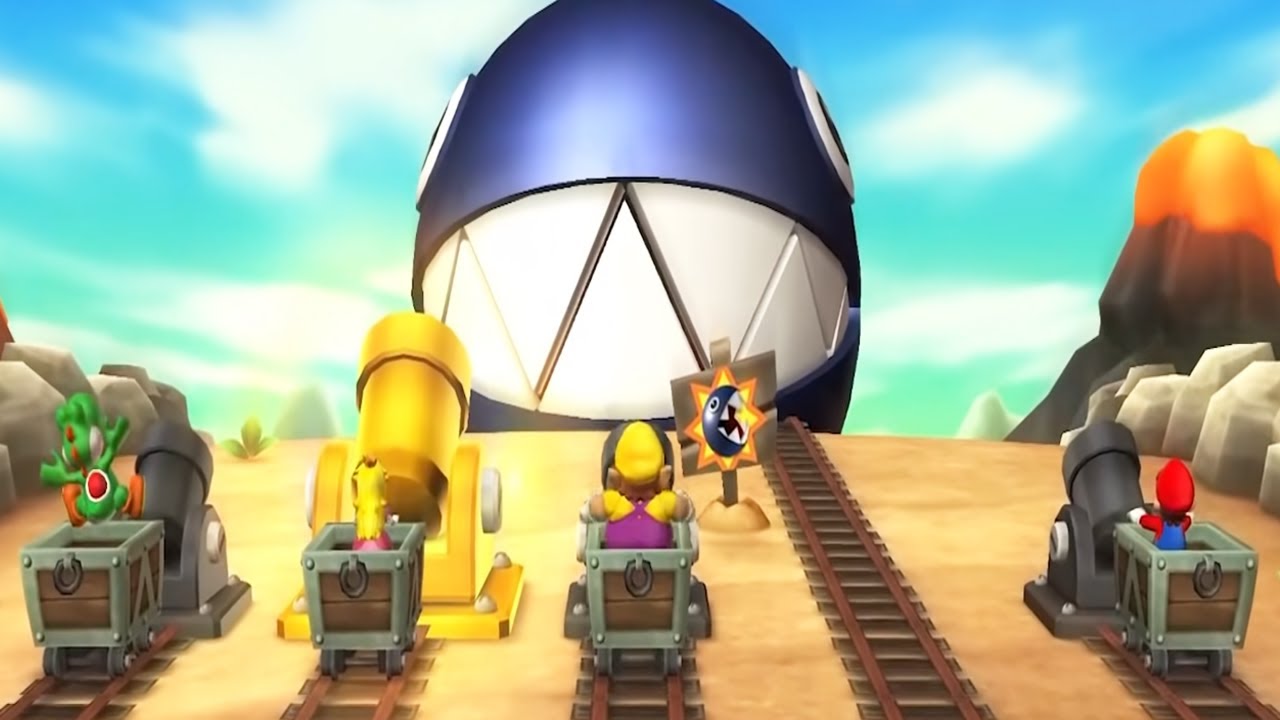 Mario Party 9 MiniGames #12 - Mario Vs Luigi Vs Wario Vs Yoshi (Master Difficulty)