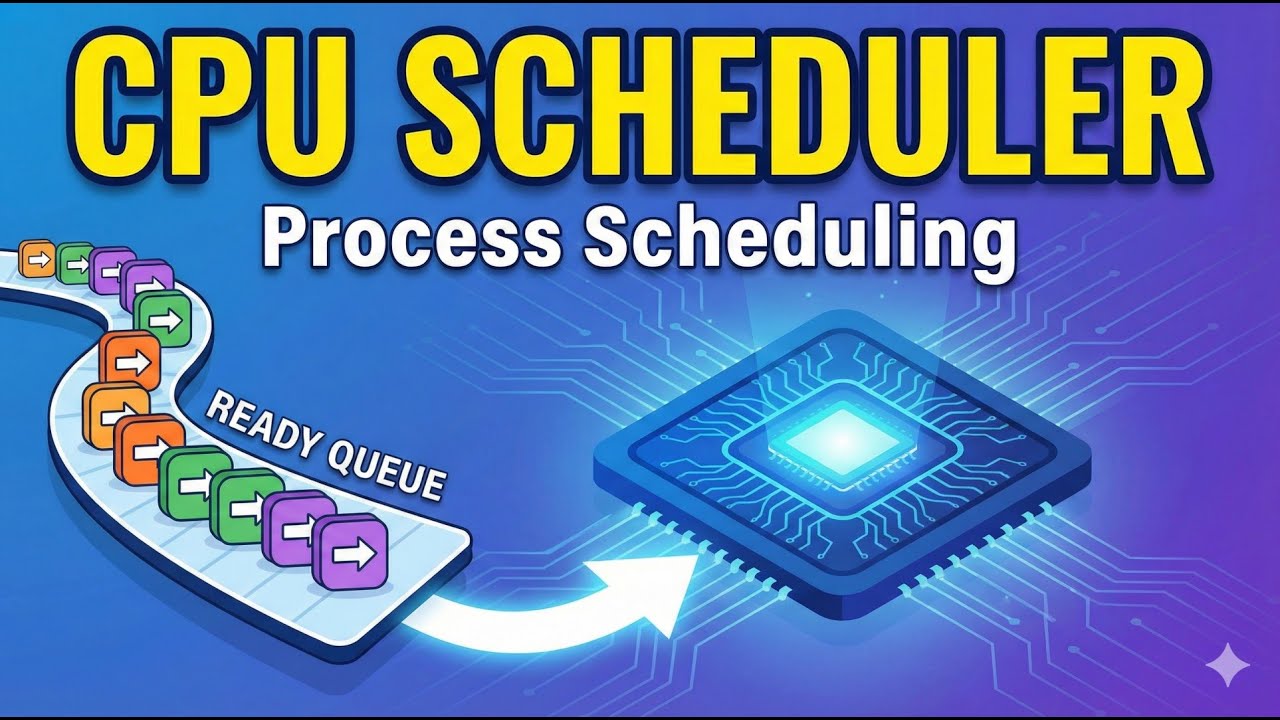 1.11 സിപിയുവിൻ്റെ  പ്രോസസ്സ് ഷെഡ്യൂളിംഗ് |   CPU Scheduler Explained | Process Scheduling
