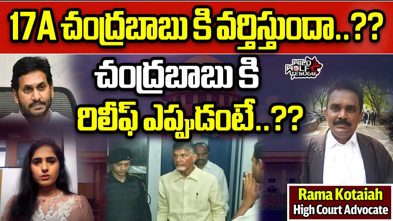 Section 17A is Applicable For Chandrababu.? | Skill Development Case | Chandrababu Bail | Wild Wolf