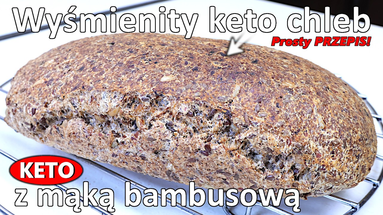 Wyśmienity keto CHLEB z mąką bambusową - Do kanapek z wędlinami, serami i jajkami